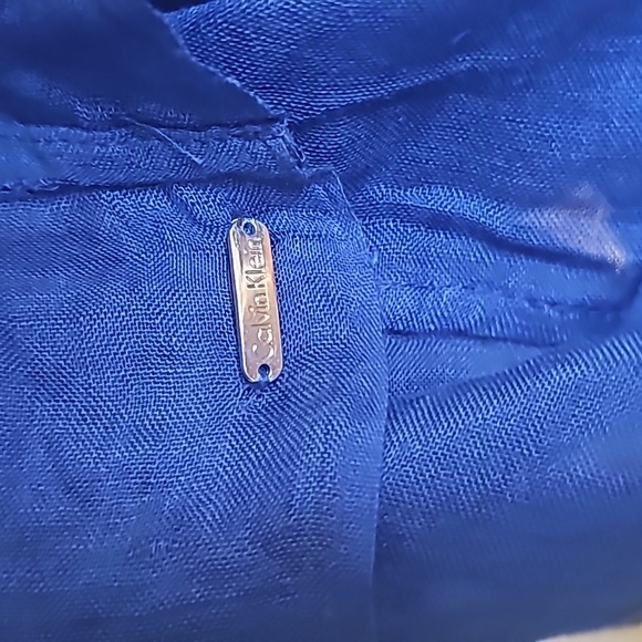 Calvin Klein royal blue infinity scarf 100% acrylic - Picture 4 of 8